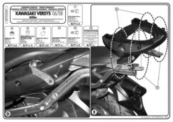 Givi 447FZ Monorack Sidearms For Kawasaki Versys 650 (2006-2009) -Arrow Shop 447FZ fi 2