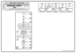 Givi 447FZ Monorack Sidearms For Kawasaki Versys 650 (2006-2009) -Arrow Shop 447FZ fi 3
