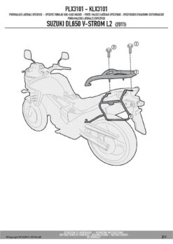 Givi PLX3101 Sidecase Hardware For Suzuki DL650 V-Strom (2011-2016) -Arrow Shop PLX3101 fi 3