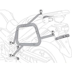 Sw-Motech KFT.05.765.20000.B EVO Sidecarriers For Suzuki DL650 V-Strom And V-Strom 650XT -Arrow Shop TTLKFT 05 765 20000 B ATT 8