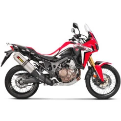 Akrapovic S-H10SO16-WT Slip-on Line Exhaust, Titanium For CRF1000L Africa Twin '16-'19 -Arrow Shop akrapovic s h10so16 wt slip on line exhaust image3
