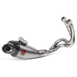 Akrapovic S-K6R10-HEGEHT Racing Line Full Exhaust, Silver For Kawasaki KLE650 Versys '17-'20 -Arrow Shop akrapovic s k6r10 hegeht racing line full exhaust image3