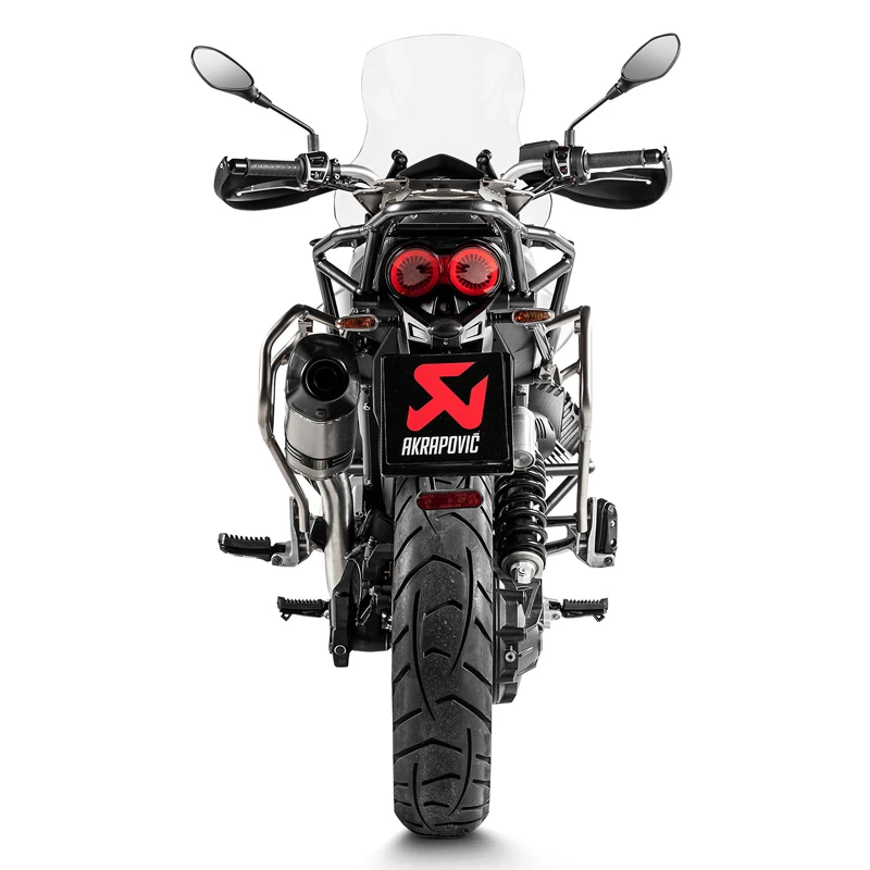 Akrapovic S-MG8SO1-HFTT Slip-on Line Exhaust, Titanium For Moto Guzzi V85 TT '19-'20 4 Akrapovic S-MG8SO1-HFTT Slip-on Line Exhaust, Titanium For Moto Guzzi V85 TT '19-'20 - Image 4