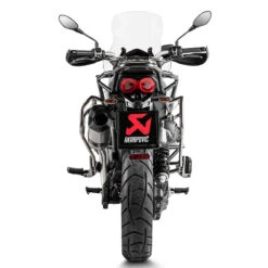 Akrapovic S-MG8SO2-HFTT Slip-on Line Exhaust, Titanium For Moto Guzzi V85 TT '19-'20 -Arrow Shop akrapovic s mg8so2 hftt slip on line exhaust image4