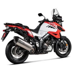 Akrapovic S-S10SO16-HAFT Slip-on Line Exhaust, Titanium For Suzuki V-Strom 1000/1050 '14-