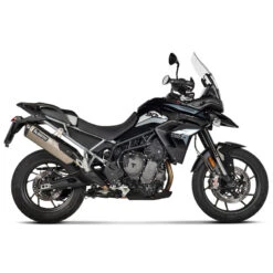 Akrapovic S-T9SO3-HRT Slip-on Line Exhaust, Titanium For Triumph Tiger 850/900 Models '20- -Arrow Shop akrapovic s t9so3 hrt slip on line exhaust image3