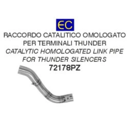 Arrow 72178PZ Thunder Exhaust Link Pipe, Stainless Steel For Honda CRF300L '21-