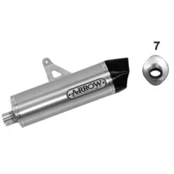Arrow 72621AK Aluminum Maxi Race-Tech Silencer For CRF1000L Africa Twin '16-'17