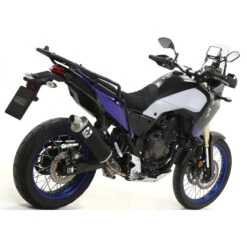 Arrow 72628AON Indy Race Slip-on Exhaust, Aluminum Dark For Yamaha Tenere 700 '19-'20