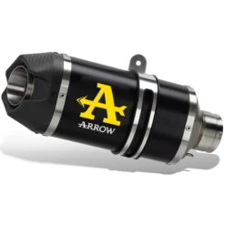 Arrow 72641AKN Indy Race Slip-on Exhaust, Aluminum Dark For Honda XL750 Transalp '23- -Arrow Shop arrow 72641akn indy race slip on exhaust dark image3