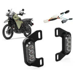 Denali DNL.WHS.23400 Plug-&-Play Rear T3 Turn Signals For Kawasaki KLR650 '22-