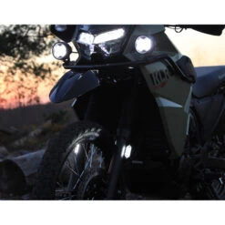 Denali LAH.08.11000 Plug-&-Play Fork Mounted T3 Turn Signal Kit For Kawasaki KLR650 '22- -Arrow Shop denali lah 08 11000 fork mounted t3 turn signals image4