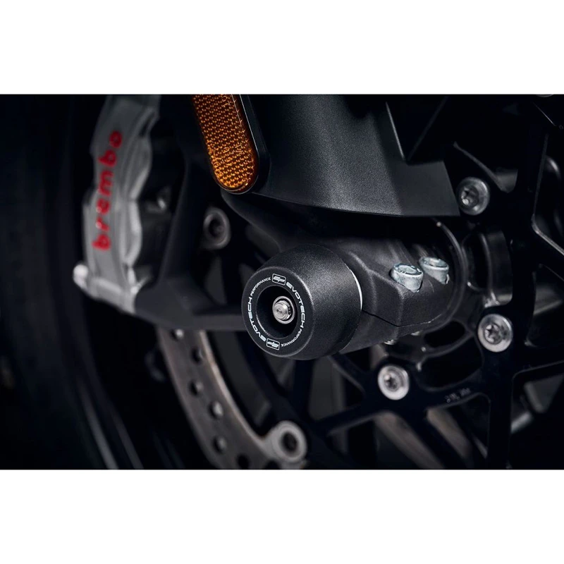 Evotech PRN015943 Front Axle Sliders For Triumph Tiger 1200 (2022-) 2 Evotech PRN015943 Front Axle Sliders For Triumph Tiger 1200 (2022-) - Image 2