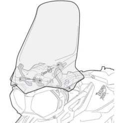 Givi D6401Kit Windshield Fitting Kit For Triumph Tiger 800 2011-2017