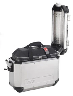 Givi Trekker Outback Side Cases - 37 Liters -Arrow Shop givi obk37al outback 37 liter case aluminum5 1