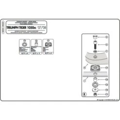 Givi SR225 Specific Rack For Triumph Tiger 1050 (2007-2012) -Arrow Shop givi sr225 specific rack tiger1050 4