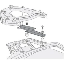 Givi SR6403 Rear Plate For Triumph Tiger Explorer 1200 (2012-)