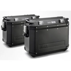 Givi Trekker Outback Side Cases - 48 Liters -Arrow Shop givi trekker outback side cases black 02