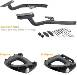 Givi 451FZ Monorack Sidearms For Kawasaki Versys 650 '10-'14