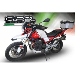 GPR E4.GU.61.FNE4 Furore Evo4 Nero Slip-on Exhaust For Moto Guzzi V85 TT (2019-) -Arrow Shop gpr e4 gu 61 fne4 furore evo4 nero exhaust image3