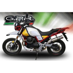 GPR E4.GU.61.M3.TN M3 Titanium Natural Slip-on Exhaust For Moto Guzzi V85 TT (2019-) -Arrow Shop gpr e4 gu 61 m3 tn m3 titanium natural exhaust image3