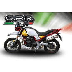 GPR E4.GU.61.PCEV Powercone Evo Slip-on Exhaust For Moto Guzzi V85 TT (2019-) -Arrow Shop gpr e4 gu 61 pcev powercone evo slip on exhaust image3