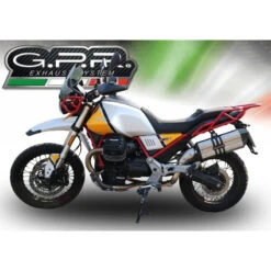 GPR E4.GU.61.SOTIT Sonic Titanium Slip-on Exhaust For Moto Guzzi V85 TT (2019-) -Arrow Shop gpr e4 gu 61 sotit sonic titanium slip on exhaust image3