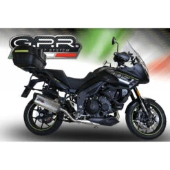 GPR E4.T.86.SOIN Sonic Inox Slip-on Exhaust For Triumph Tiger 1050 (2016-2019) -Arrow Shop gpr e4 t 86 soin sonic inox slip on exhaust image3