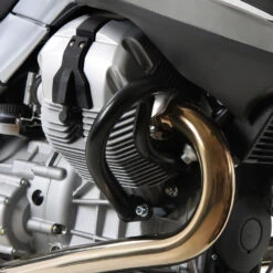 Hepco & Becker 501.507 Engine Guard, Black For Moto Guzzi Breva V 850 / 1100 / 1200 -Arrow Shop hepco becker 501 507 engine guard breva v 850 image4