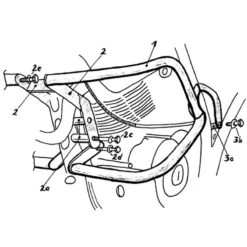 Hepco & Becker 502.400 00 01 Engine Guard For Yamaha XT600 Tenere (1988-1990)