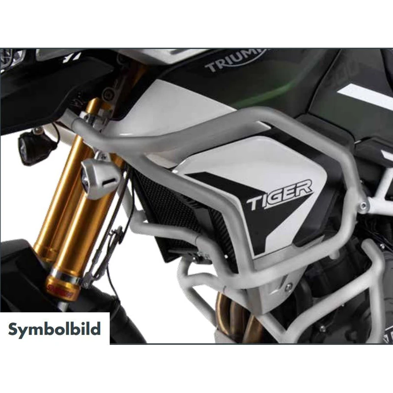 Hepco & Becker 509.7605 00 22 Tank Guard, Stainless For Triumph Tiger 900 Rally / GT / Pro 2 Hepco & Becker 509.7605 00 22 Tank Guard, Stainless For Triumph Tiger 900 Rally / GT / Pro - Image 2