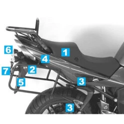 Hepco & Becker 650.792 00 01 Side Carrier For Triumph ST 1050