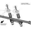 Hepco & Becker 700.009375 Rear Bracket Support Strut For Honda Africa Twin '16-'17