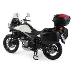 Hepco & Becker 650.3528 01 01 Rear Alurack For Suzuki V-Strom DL650 (2012-current) -Arrow Shop hepco becker rear alurack suzuki dl650 vstrom 02