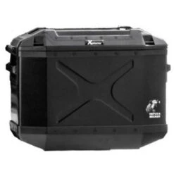 Hepco & Becker Xplorer 40 Liter Sidecase Black Aluminum Right -Arrow Shop hepco becker xplorer side case black 02 1