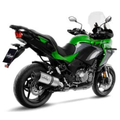 LeoVince 14304E LV One Evo Slip-on Exhaust, Stainless For Kawasaki Versys 1000 '19-