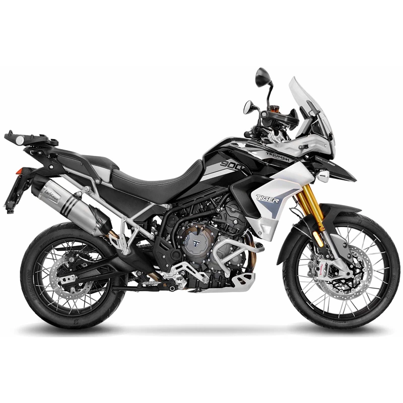 LeoVince 14352E LV One Evo Slip-on Exhaust, Stainless For Tiger 900 '20- 4 LeoVince 14352E LV One Evo Slip-on Exhaust, Stainless For Tiger 900 '20- - Image 4