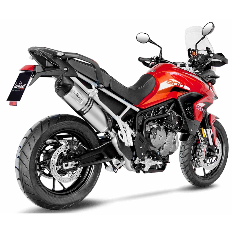 LeoVince 14352E LV One Evo Slip-on Exhaust, Stainless For Tiger 900 '20- 1 LeoVince 14352E LV One Evo Slip-on Exhaust, Stainless For Tiger 900 '20-