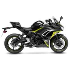 LeoVince 14379EBN LV One Evo Black Edition Exhaust For Kawasaki 650 Models
