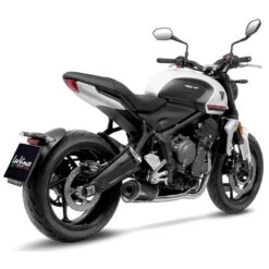 LeoVince 14385EB LV One Evo Slip-on Exhaust, Black For Triumph Tiger Sport / Trident 660