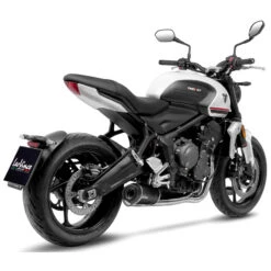 LeoVince 14386E LV One Evo Slip-on Exhaust, Carbon For Triumph Tiger Sport / Trident 660