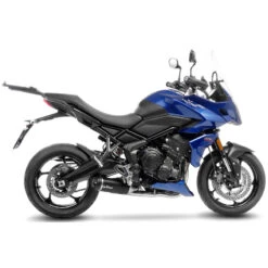 LeoVince 14386E LV One Evo Slip-on Exhaust, Carbon For Triumph Tiger Sport / Trident 660 -Arrow Shop leovince 14386e lv one evo slip on exhaust image5