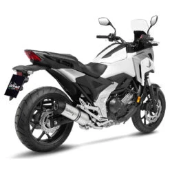 LeoVince 14387E LV One Evo Slip-on Exhaust, Carbon For Honda NC750X '21-