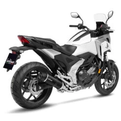 LeoVince 14388E LV One Evo Slip-on Exhaust, Black For Honda NC750X '21-