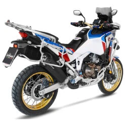 LeoVince 15302B LV-12 Black Slip-on Exhaust For Honda Africa Twin (2020-)