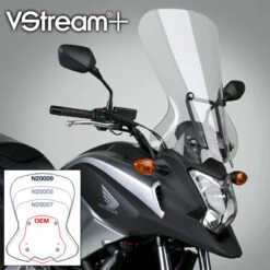 National Cycle N20009 Vstream Touring Windshield For Honda NC700X (2012-2015) -Arrow Shop national cycle n20009 vstream touring windshield image5