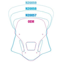 National Cycle N20059 VStream Windshield For Honda CRF1000L Africa Twin (2016-2019) -Arrow Shop national cycle n20059 vstream windshield image4