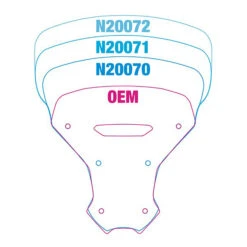 National Cycle N20072 VStream Short Windscreen, Clear For CRF1100A Africa Twin '20- -Arrow Shop national cycle n20070 vstream short windscreen image4 2