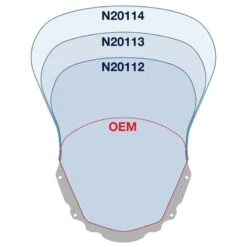 National Cycle N20113 VStream Sport/Tour Windshield For Kawasaki KLR650 (2008-2018) -Arrow Shop national cycle n20113 vstream dual windshield image3