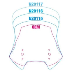 National Cycle N20116 VStream Windshield For Kawasaki KLE650/1000 Versys (2015-2016) -Arrow Shop national cycle n20116 vstream windshield image6